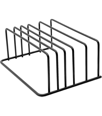 2er Pack Schneidebrett-Halter - Stahl Organizer Mit 5 Fächern Für Küche