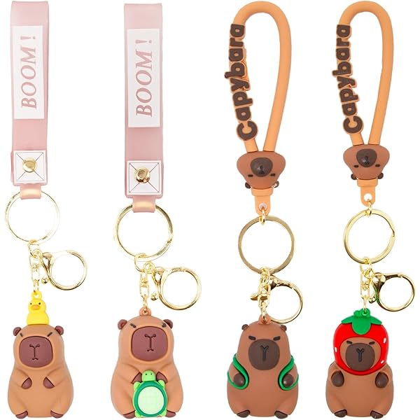 Capibara sleutelhanger – Schattig pluche accessoire & uniek cadeau