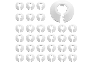 30 Stycken Täcke för Radiatorrör, Dekoration för Radiatorrör, Individuella Rosetter för Värmeledningar, Plastrosetten för Rad