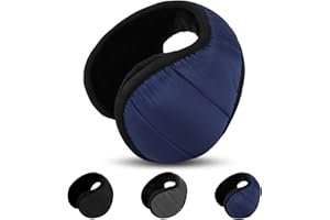 FADCAER Winter Ear Muffs for Men and Women Foldable Thick Windproof Ear Warmers Winter Fleece EarMuffs Behind Head Style for Indoor Outdoor Cycling Running Skiing Activities Hiking