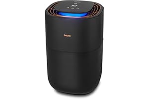 Beurer LB 300 Plus Humidificateur d'air avec technologie d'efficacité énergétique et d'évaporation à froid, indicateur d'humidité de l'air en couleur, pour des pièces jusqu'à env 45m²