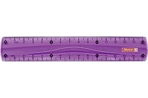 Brunnen Colour Code Règle pour gaucher et droitier, 15 cm, plusieurs couleurs disponibles 15 cm violett/purple