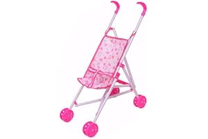 PORGEEL Baby Duller Duller 9.84X19.29 x 20, 87 Zoll Klappbarer Puppenwagen Babbb für Puppen mit einem robusten Spielzeugrahmen für All-Little-Jungen, Mädchen, kleine