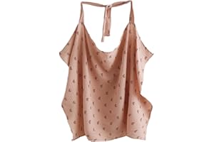 SZJIAHTM Mother Baby Adjustable Cotton Nursing Cover for Breastfeeding Protection, Nursing Poncho Boned Scarf Multi Use Car Seat Stroller Cover Breastfeeding Shawl for Outdoor