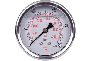 THERMIS Manómetro G 1/4 conexión trasera (0-250 bar) 63 mm 358G