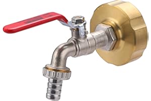 Grifo de Tanque de Cuarto de Vuelta + Adaptador de Conexión S60 - Hembra 3/4 AROZ