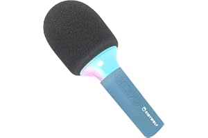 KIDYWOLF - Mikrofon Bluetooth mit Licht blau