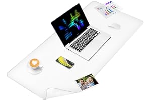 AISAKOC Protector de mesa transparente, 60 x 40 x 0,15 cm, PVC, impermeable, sin sabor, antideslizante, protector de mesa, bordes redondos, para oficina y hogar