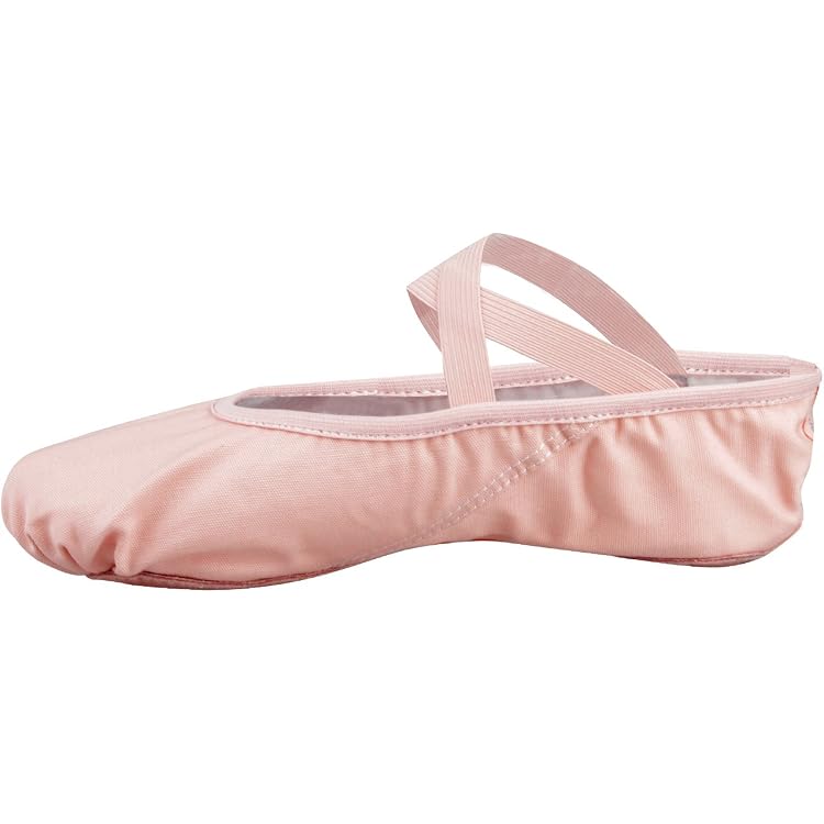 Demi-Pointes Tanzmuster Dani - Toile Et Semelle Cuir - Danse Classique - Blanc/Rose/Noir - Pointures 22-45