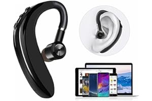 VBESTLIFE Bluetooth5.2 Headset, Wireless Bluetooth5.2 One Ear Headset, Built-in HD Microphone, Ergonomic Design, Universal Left and Right Ear, for Mobile Tablet