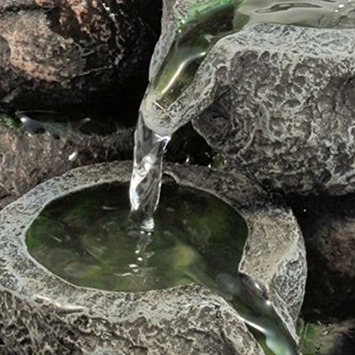 Pajoma 18430 Zimmerbrunnen „Floating Stones“, aus Polyresin, Höhe 25 cm - 4