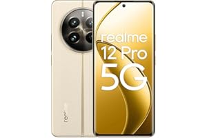 Realme Smartfon 12 Pro 5G 8 + 256GB, Aparat portretowy z teleobiektywem, Sony IMX882 OIS, Chipset Snapdragon® 6 Gen 1 5G, Zakrzywiony ekran 120 Hz, kolor Navigator Beige