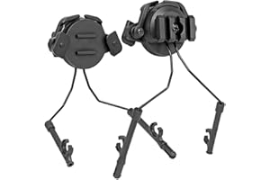 WTZWY 1-Paar Headset Helmadapter ARC-Schienenadapter Aufhängungskopfhörer Halterung Jagd Ohrenschützer Unterstützung der linken und rechten Seitenbefestigung für Peltor Comtac