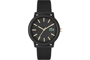 Lacoste Montre Analogique à Quartz pour Homme ou Femme de la Collection Lacoste.12.12. avec Un élégant Bracelet en Silicone à Texture Petit piqué