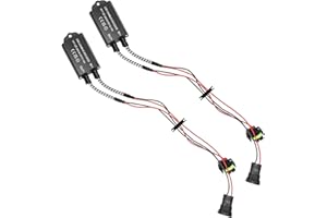 wattstar H11 LED Decoder, 2pcs LED Canbus Headlight Decoder Device Anti-Flicker Flickering Resistor Resistors Error Free Canceller Decoder Conversion Kit