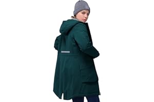 33,000ft Damen Wintermantel Lange Warme Winterjacke Parka Regenjacke Verdickene Funktionsjacke Mit Kapuze Übergangsjacke Outdoorjacke