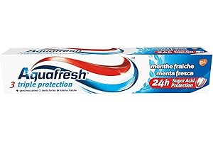 Aquafresh Dentifrice Triple Protection Menthe Fraîche, Pour Des Dents Fortes et Une Haleine Fraiche, 75ml