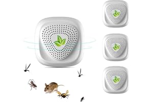 YOUKK Repelente Ultrasónico Antiparasitario,Antiparasitario para Roedores, Arañas, Suministros, Insectos,Ratón,Repelente contra Mosquitos