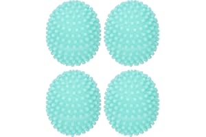 WEIYIROTY 4 StÜCk TrocknerbäLle - Oval Geformt Waschkugel Wiederverwendbar Trocknungsball WeichspüLer Waschkugeln WäSchekugeln füR Trockner Waschmaschine, Umweltfreundlich Verwicklung Frei