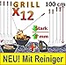 Produktbild 12 Stück SET !!! MIT BÜRSTE GRATIS !!! Grillspieße für Picknickset Picknick-Grill Campingkocher & Campinggrills Grillspieß 1 m Länge Wurstspieß Grillgabel BBQ Grillbesteck (Achtung kein Teleskop, sondern feste (stabile) Form aus gedrehtem Stahl) Picknickgrill, Picknick-Grills, Gartenöfen, Grillkamin, Gartenkamine und Raclette auch für Picknick-Sets statt Grillzange, Grillbesteck und Grillwender usw.
