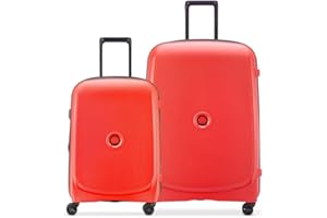 DELSEY PARIS - BELMONT PLUS - Set de 2 Valises Rigides - Rouge fane