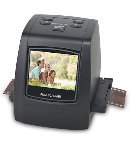 DIGITNOW! High Resolution 135 Film and Slide Scanner - Viewer and Converter From 35mm Negative Film To Digital JPEG - Save To SD Card With Input Feeder - No Computer/Software Required