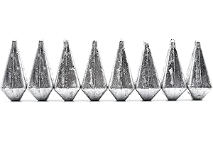 Sbirulino® Lot de 8 Plomb quadrifacettes, bolentino, bateau