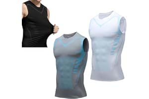 GENERIC Maynox Compression Shirt, Maynox Vitaboost Shirt, Vitaboost Compression Shirt, Ionic Shaping Sleeveless Shirt for Men