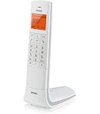 PHILIPS M450R2/34 Cordless 2-Pack – Display LCD Invertito, Vivavoce, Suono HQ, Compatibile Con Spagna/Italia/Francia (Rosso)