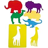 HenBea - Plantillas animales de zoo traslúcidas (913)
