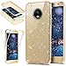 Produktbild KunyFond Hülle für Moto G5 Plus,Moto G5 Plus Silikon Schutzhülle [Front + Back Rundum Double Protective],Bling Glänzend Glitzer Kristall Silikon Hülle Full Body Beidseitiger 360°Schutz Transparent TPU Handyhülle Stoßdämpfend Komplette Gehäuse Crystal Kirstall Case Weichem Flexible Silikon Schutzhülle Handy Gürtel Tasche Hülle Case Cover Fall-Abdeckung Etui TPU Bumper Schale für Motorola Moto G5 Plus (Glitzer Gold)