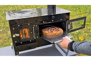 ECOFOXX Outdoor-Küchenofen ROSALIE - Garten-Kamin Gartenküche Pizzaofen Zeltofen Gartenofen