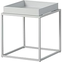 Inter Link Design Beistelltisch Industrial-Style Metall grau In & Outdoor geeignet