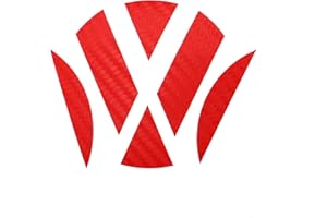 Finest Folia - Lámina autoadhesiva para Esquinas de Emblema, Ajuste (K006 Rojo Carbono)