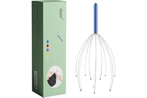 ABNII Head Scalp Massager, Head Scratcher with Multiple Fingers for Relaxation, Head Massage Tool Stimulate The Scalp and Reduce Physical Stress (Blue)