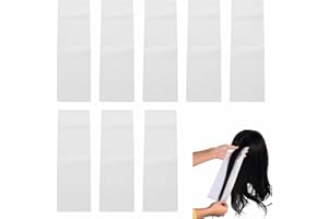 Beavorty 50 Sheets Hair Coloring Paper for Hair Highlighting and Salon Dyeing 15.75 X 5.24 Inch Dye Paper for Precise Multi-Color Separation and Lightening