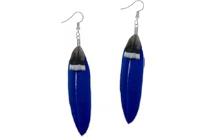 Soul-Cats Elegante Federohrringe in vielen Farben Hippie Feder