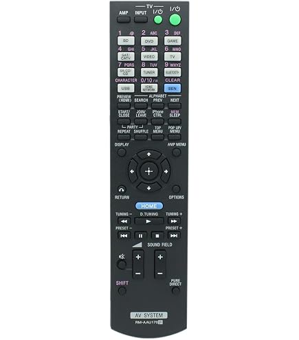 ALLIMITY Vervangende Afstandsbediening – Geschikt Voor Sony STR-DE485, STR-K840P, STR-DE497 En Meer – RM-U306A, RM-U306B, RM-U185 – Geen Installatie Nodig