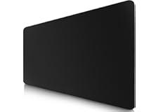 SIDORENKO XXL Gaming Mousepad - 900 x 400 mm - bordi senza frange - antiscivolo - XXL tappetino mouse I desk pad - la superficie speciale migliora la velocità e la precisione I nero