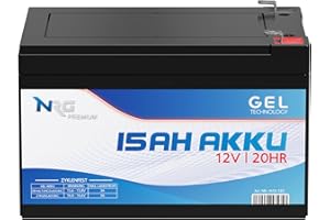 NRG PREMIUM NRG Akku 12V 15Ah Gel Blei-akku Profi zyklenfest verschlossen vorgeladen ersetzt 14Ah 12Ah 10Ah