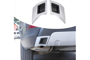 DIYUCAR 2x For Discovery 5 HSE Vision LR5 L462 ABS Plastic Exhaust Decoration Cover Trim Replacement Parts