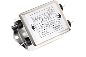 Fyearfly Power Line EMI Filter, 115V/250V 20A 50/60Hz CW4L2-20A-T Emi Power Filter Module, Line-Conditioner Emi Filter Terminal With Mount Screw Hole