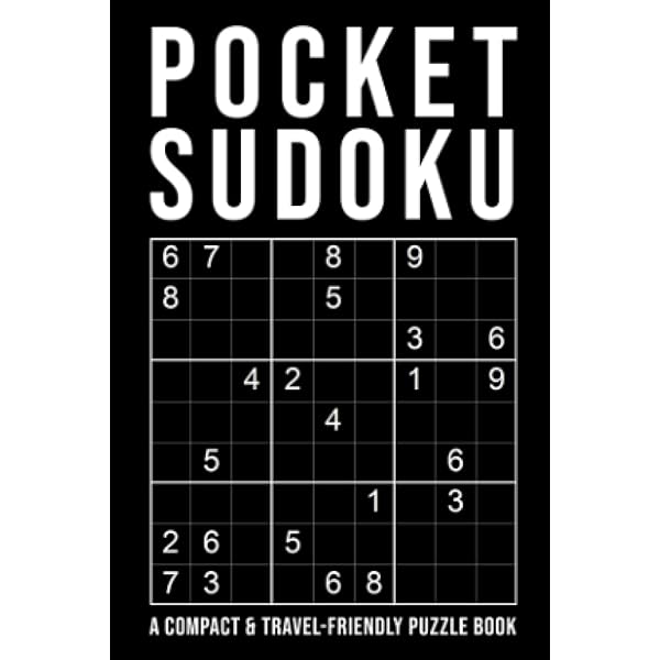A6 Pocket Travel Size 3 in 1 Sudoku, Word Search, Crossword