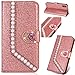 Produktbild Bling Bookstyle Wallet Sparkle Kristall Diamant für Samsung J6 Plus 2018