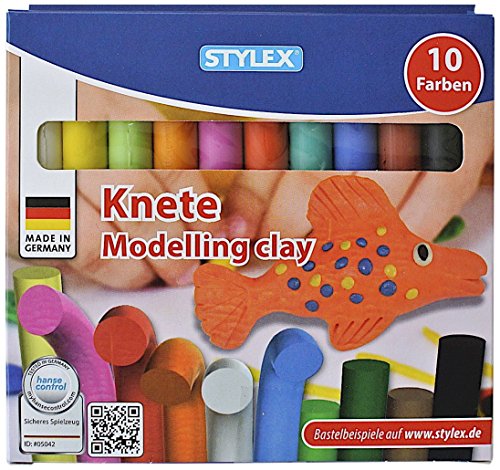 Stylex 25011 - Knete, 10 Stangen farbig