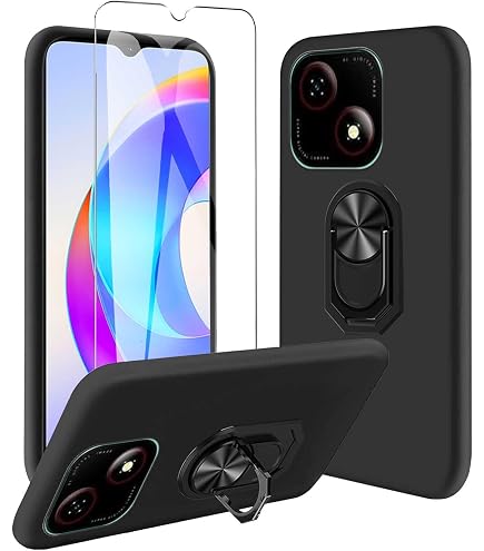 LYJERRY Cover & Vetrino Vetro Compatibilità Con ZTE Blade A35e Cover Antiurto Custodia Piu Vetro Temperato 1271313