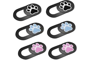 KARBOME Tapa Webcam Ultrafina Negro (6 Unidades) | Tapar Camara portatil PC, Mac y Tablet | Pata de Perro | Set-J3