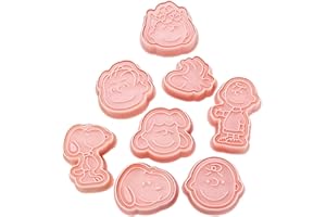 OCDSLYGB Cortadores de Galletas Snoopy, 8PCS Snoopy Moldes Galletas Infantiles Cortador De Galletas Snoopy Bricolaje Cake Decorating Para Cookie Fondant Decoración De Pasteles - Rosado