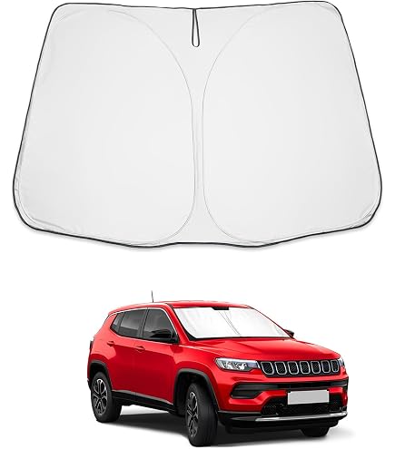 Paracolpi Angolo Parabrezza Per Jeep Compass 2017-2023 | Set Di 2 Pezzi | Installazione Diretta | Numeri Parte 7AA47RXFAA