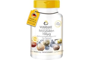 ‎WARNKE VITALSTOFFE Molybdän 150µg - 100 Tabletten - vegan - essentielles Spurenelement | Warnke Vitalstoffe - Deutsche Apothekenqualität
